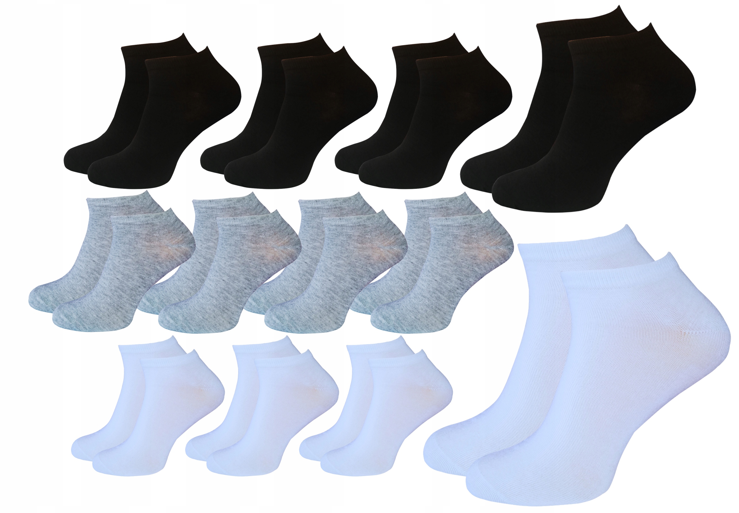 

12PAK Skarpetki męskie Stopki Bawełna 43-46 Cotton