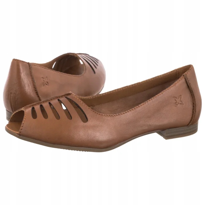 Dámské boty Boty Baleríny Peep Toe Maciejka Rude P7541-29/00-1