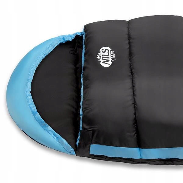 ŚPIWÓR NILS CAMP NC2012 220 cm CZARNO-NIEBIESKI Długość 220 cm