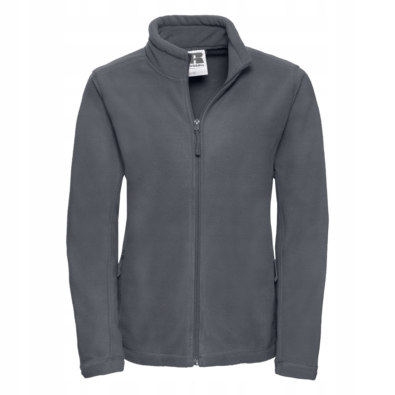 Dámský rozepínací fleece-zámek Konvojový šedý vel. 2XL