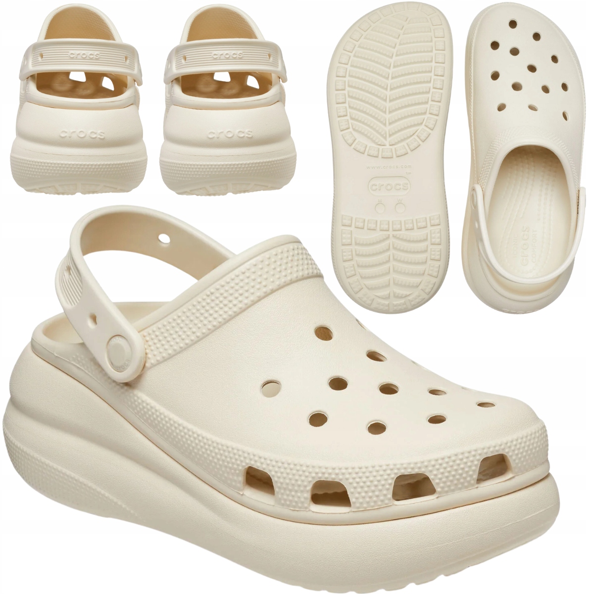 Crocs Dámské Chodítka Na Platformě S Pěnovými Nazouváky Crush Clog vel. 41/42
