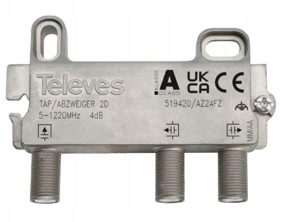 Wzmacniacz Televes Odgałęźnik Końcowy DVB-T2 1/ 2 TV Televes 519420