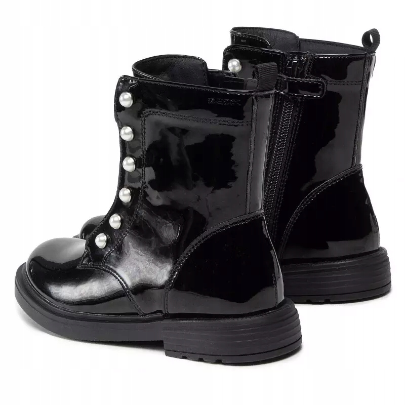 Geox J ECLAIR G Czarny z perełkami Czarny 33 Marka Geox