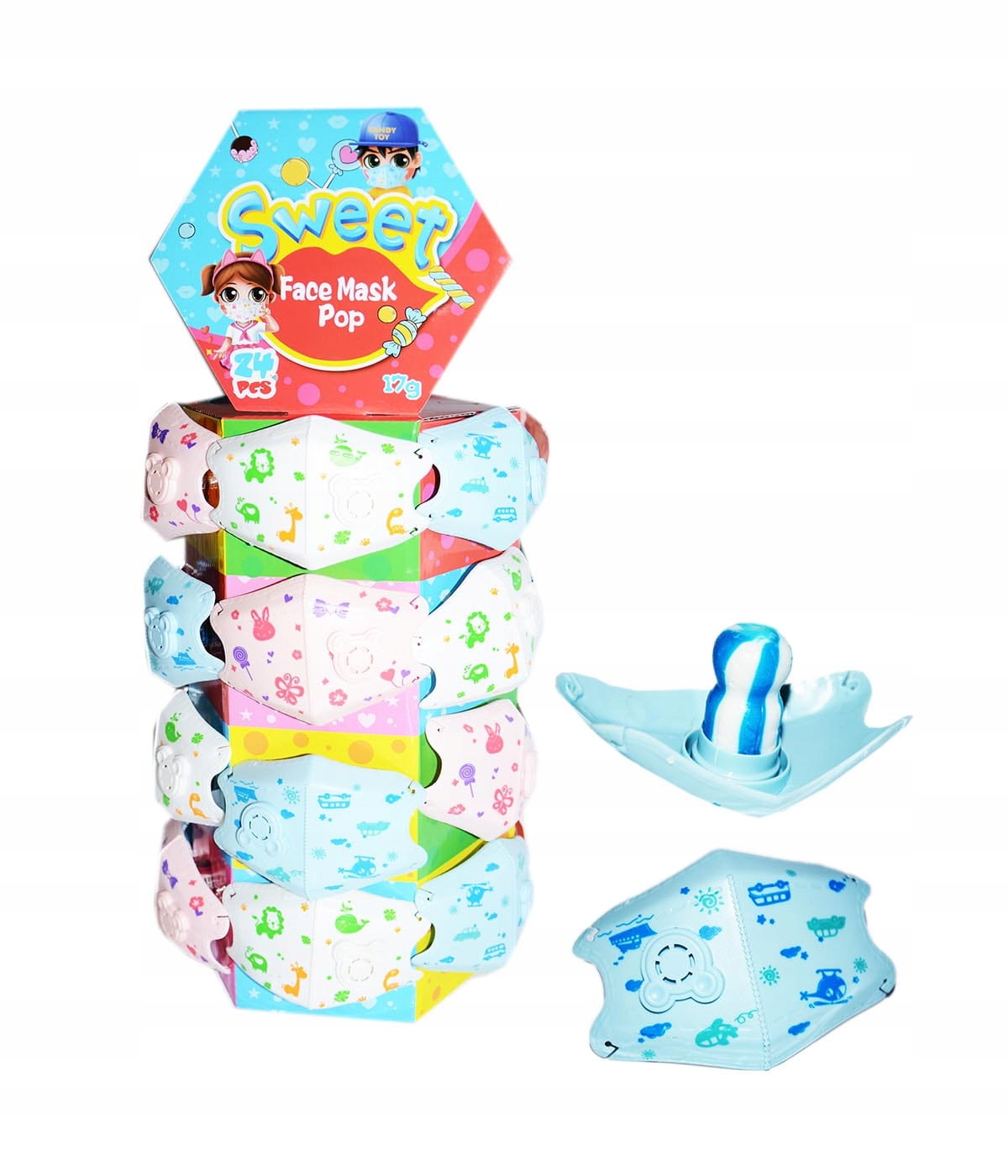 Lízátka Ve Tvaru Masky (24 Ks)