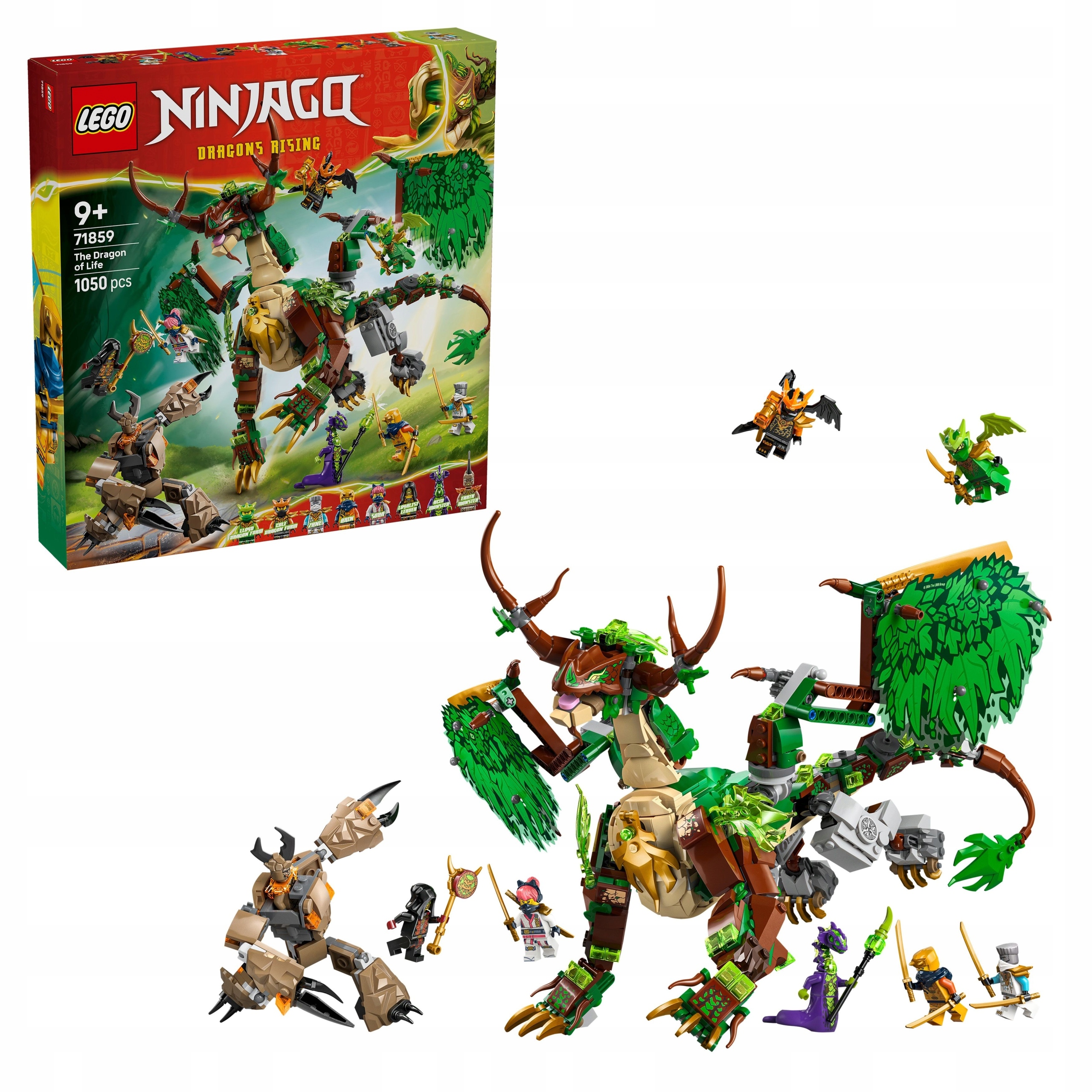 Lego 71859 Ninjago Drak života Pohyblivá figurka draka Mecha