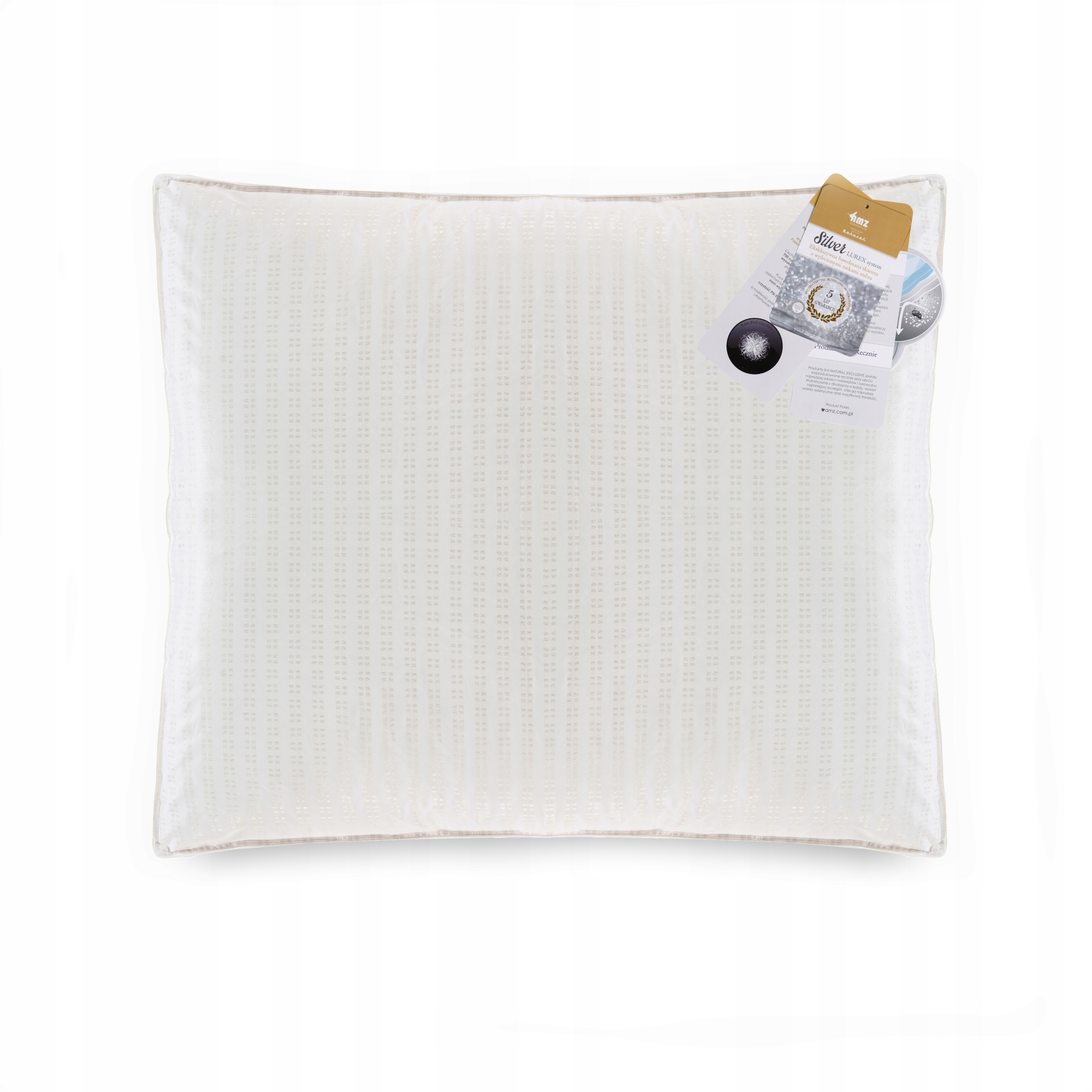 Amz Vankúš Silver 90% husacie páperie 70x80 strieborných nití