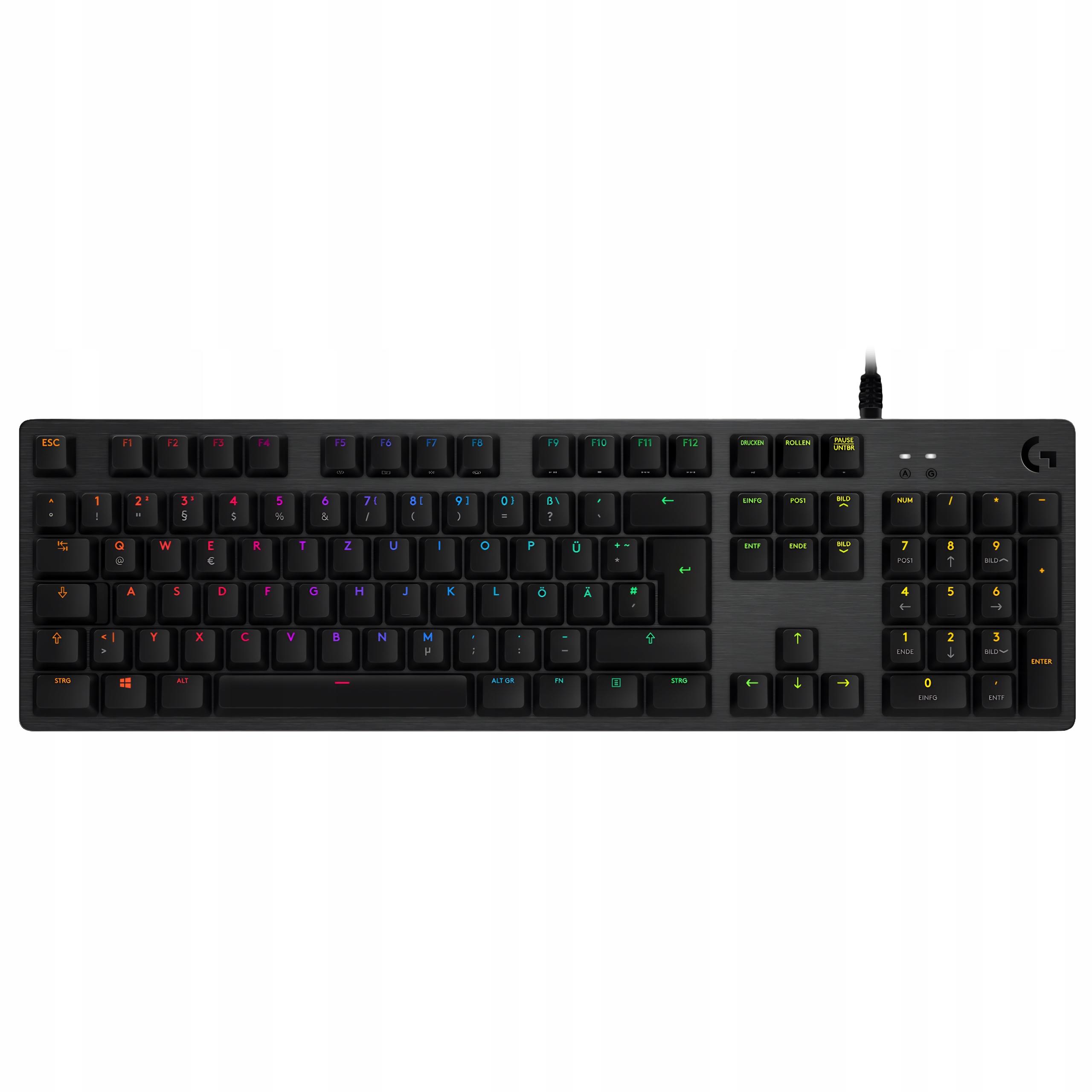Klawiatura mechaniczna G512 Carbon GX Blue Clicky