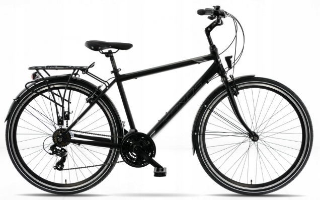 Rower miejski Kands 28 Navigator-x czarny mat 2024