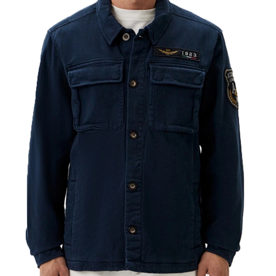 Bunda Aeronautica Militare 242AC026CT3371 Tmavě modrá