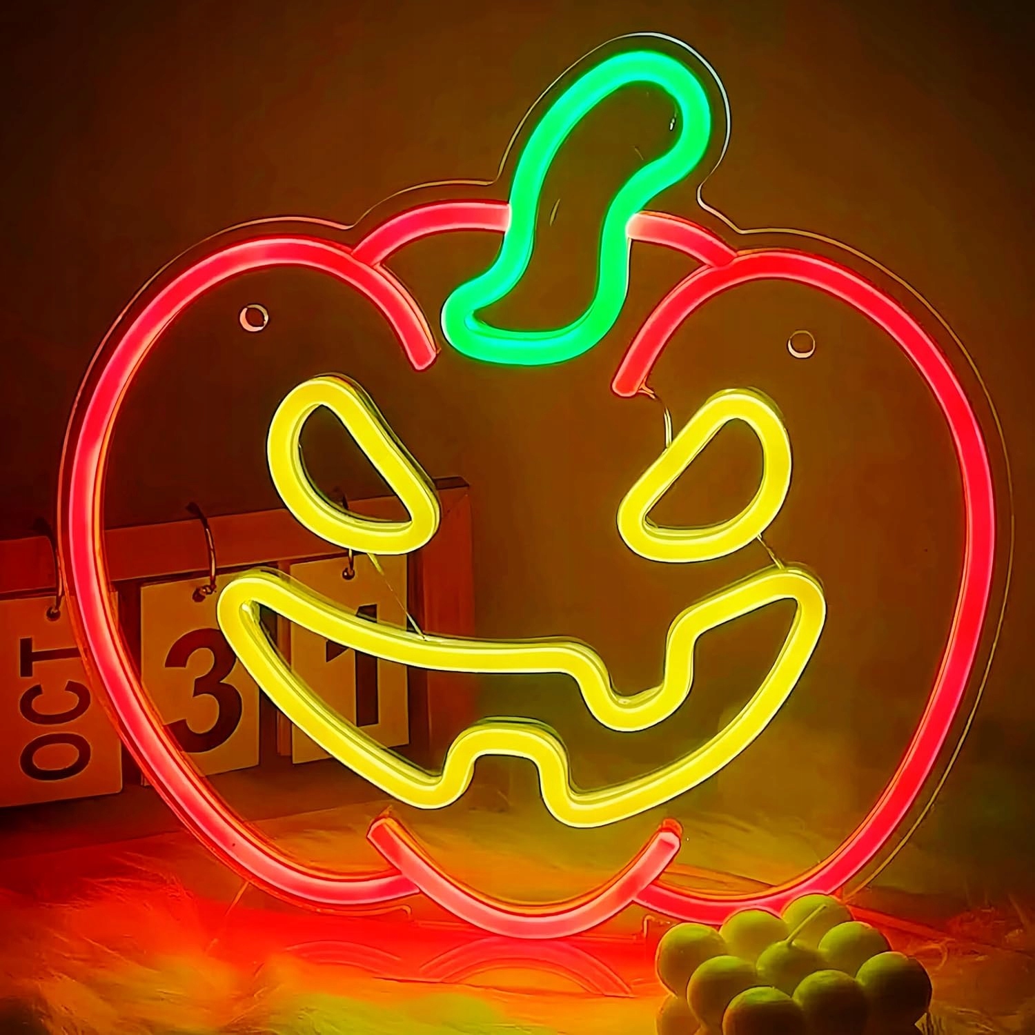 Dýně Led Neon Light pro dekoraci stěny 30 x 30 cm Neon s Usb napájením