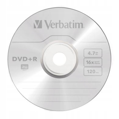 

Dvd+r Verbatim 4,7GB x16 Koperta *1