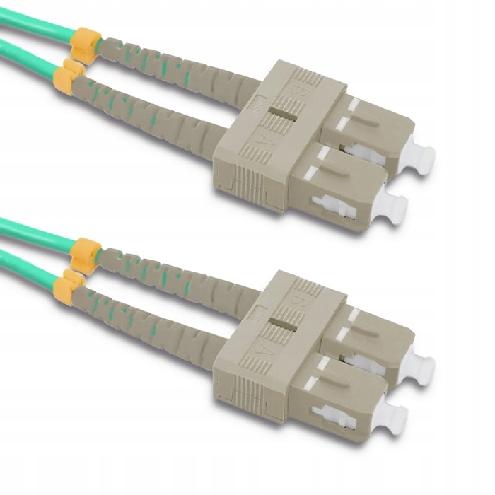 Qoltec Patchcord światłowodowy SC/UPC - SC/UPC Multimode 50/125 OM4 Duplex