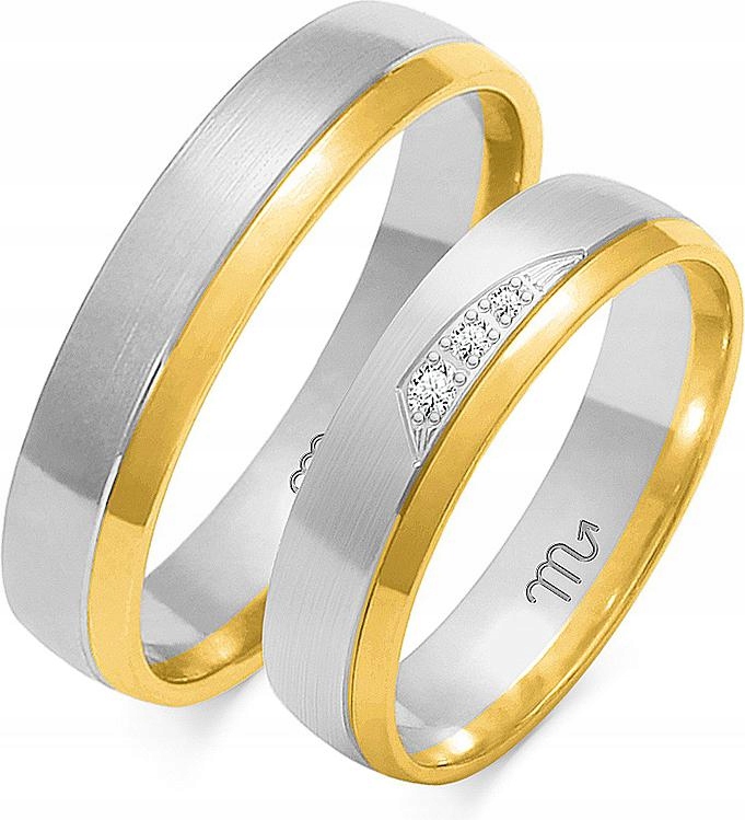 Bílé zlato snubní prsten jemný svatba rok 585, 20 21 22, módní svatební kolekce