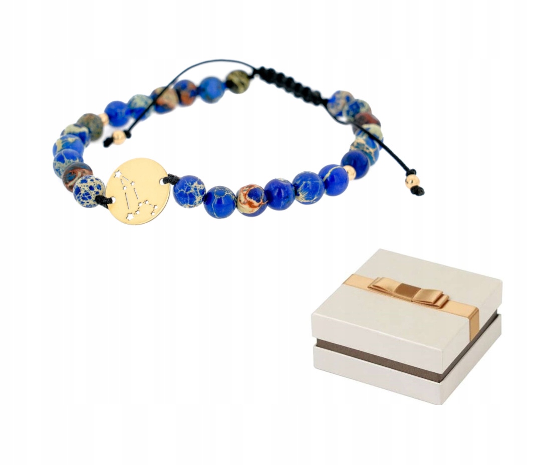 Náramek Lev, Zlato v kombinaci s Jaspisem BZ12