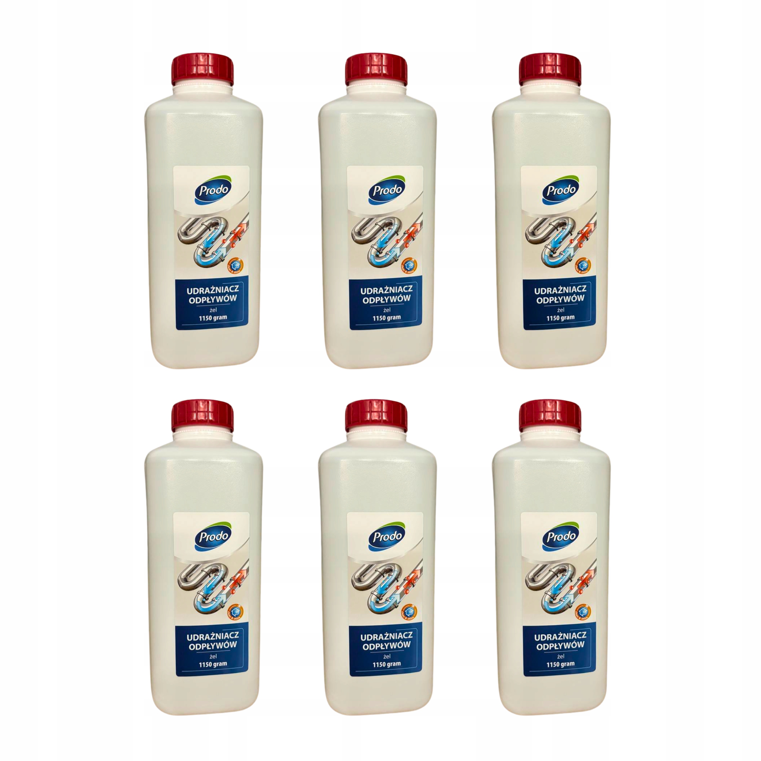 Levně Dráždidlo Silné 6 Ks Jako Krtek Prostředek K Zprůchodnění Potrubí 6x1150 ML V Gelu