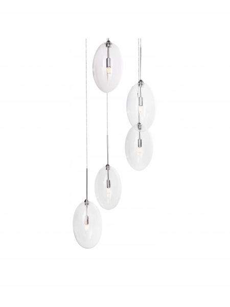 Závěsná lampa Oval RT2103-5 Skleněné stínítko G9