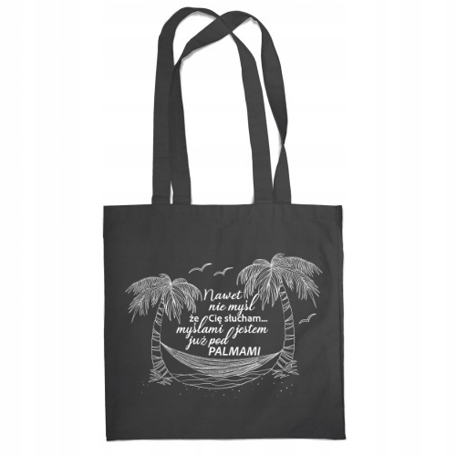 TORBA FAJNY PREZENT NA WAKACJE PLAŻA PALMY URLOP