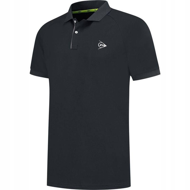 Tričko Dunlop Club Polo Men Black XXXL