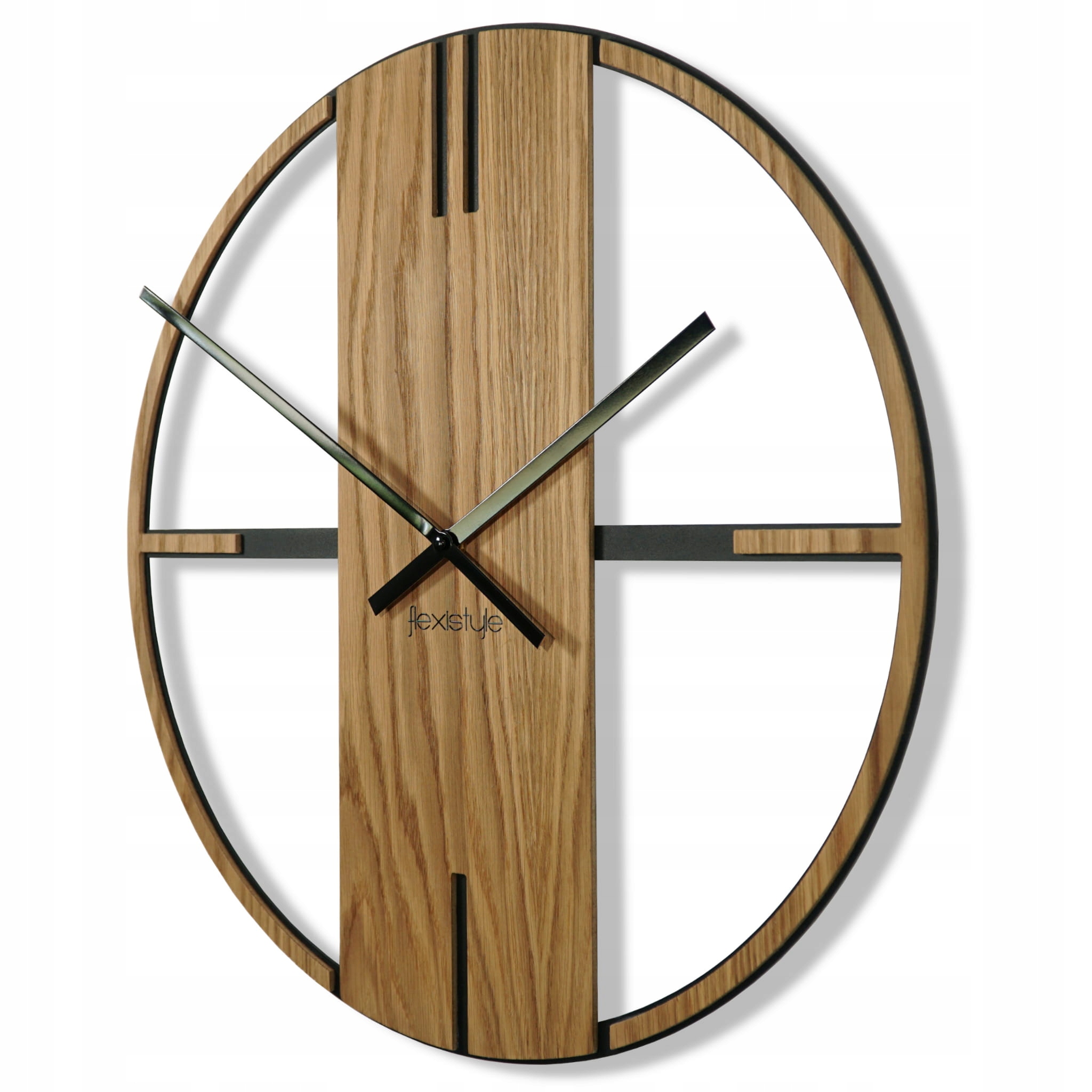 Nástenné hodiny Unique 50cm, Flexistyle z21f hnedá