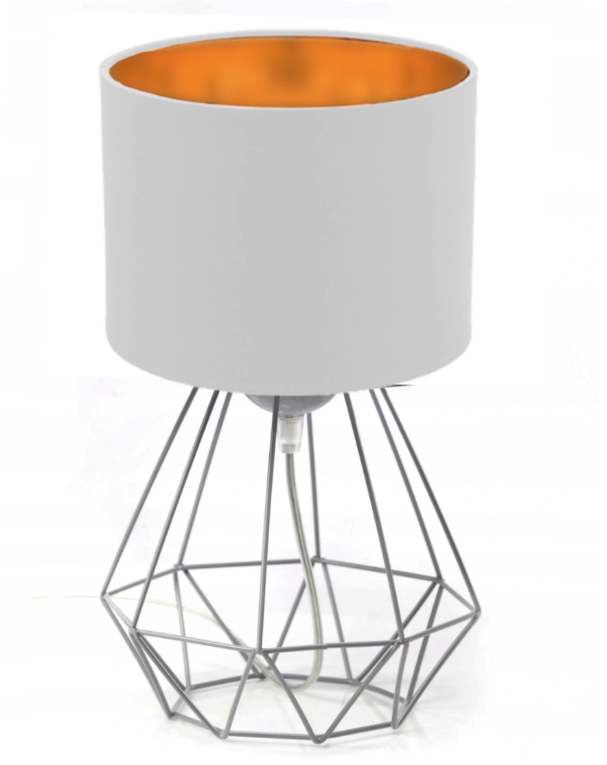 

Lampka Nocna Biurkowa Druciana Abażur Mirror Loft