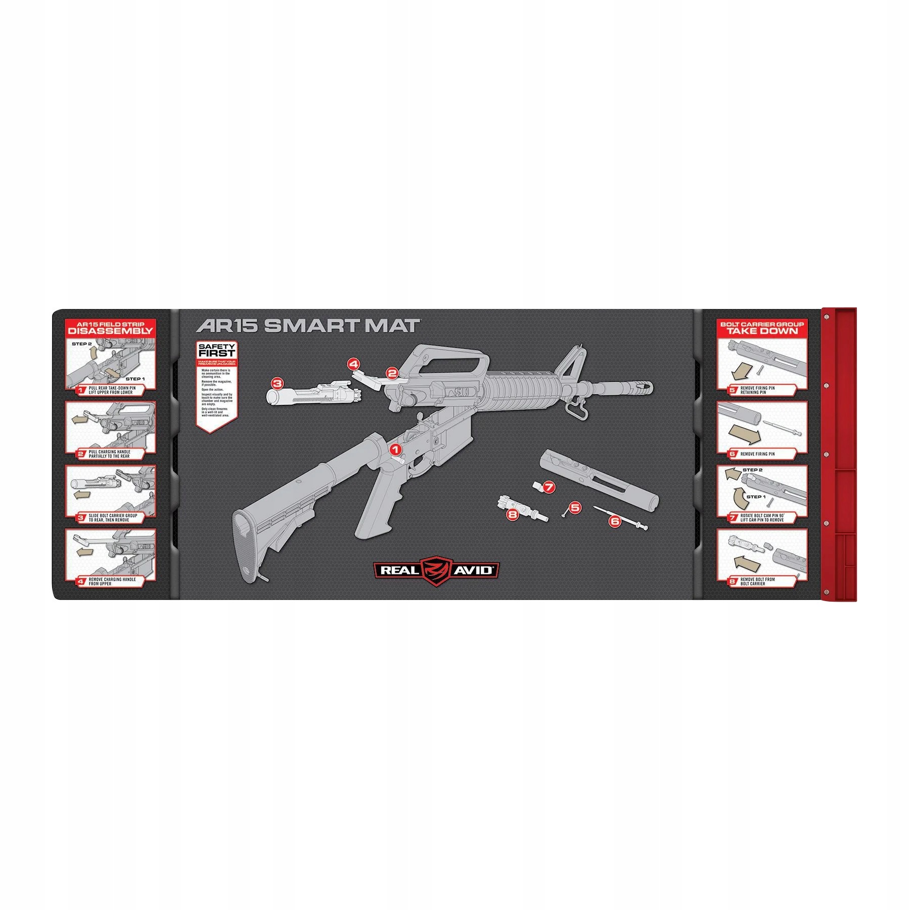 Podložka Real Avid pro čištění karabiny AR-15 Smart Mat