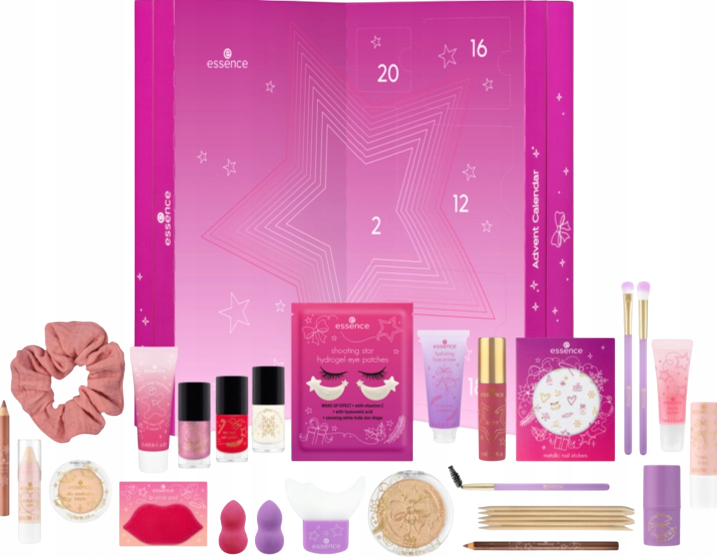 Adventný Kalendár Kozmetika Make-up 24X Essence Santa's Surprises 2025