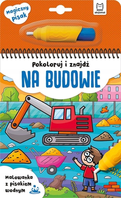 

Pokoloruj i znajdź na budowie Malowanka z pisakiem