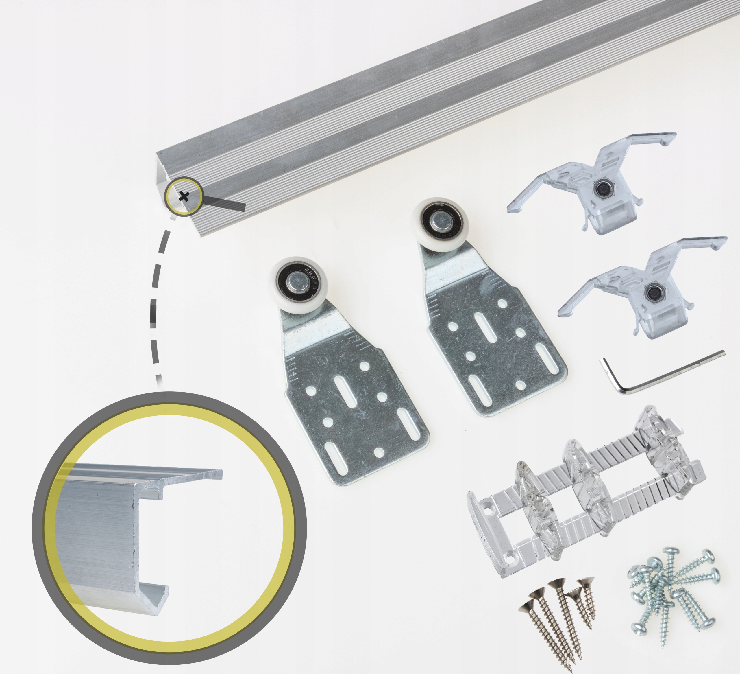 System do drzwi przesuwnych mocowanie boczne 150cm
