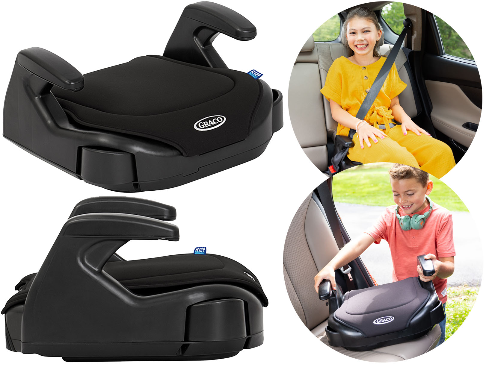 GRACO BOOSTER BASIC ISIZE SIEDZISKO DO AUTA DLA STARSZAKA FOTELIK PODSTAWKA