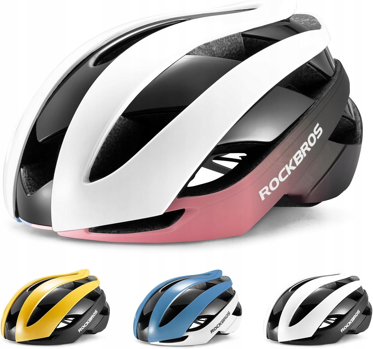 Rockbros Kask Rowerowy Uniwersalny Lekki Różowy rozm. L 58-61CM