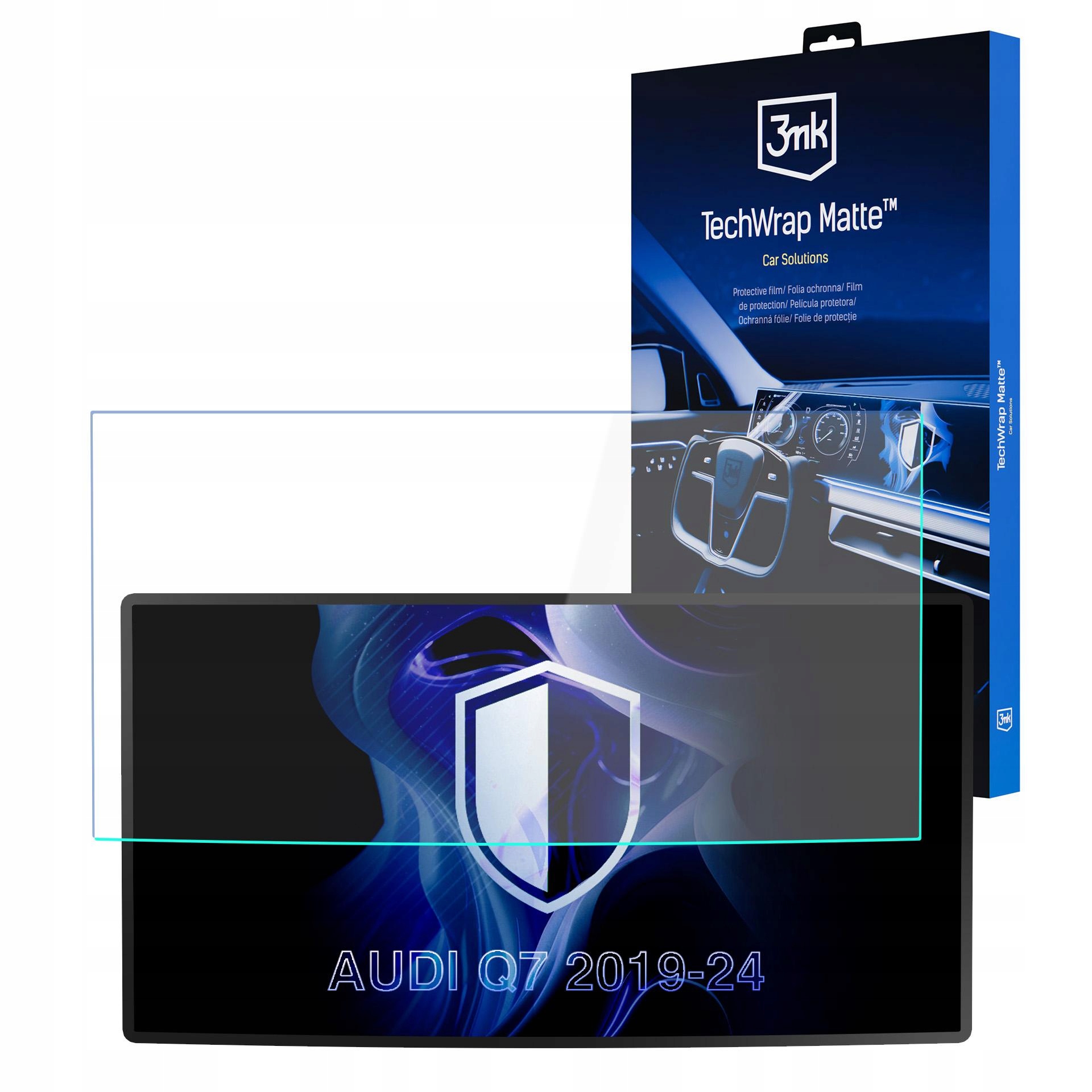 Folia ochronna na ekran Audi Q7 2019-24 3mk TechWrap Cluster