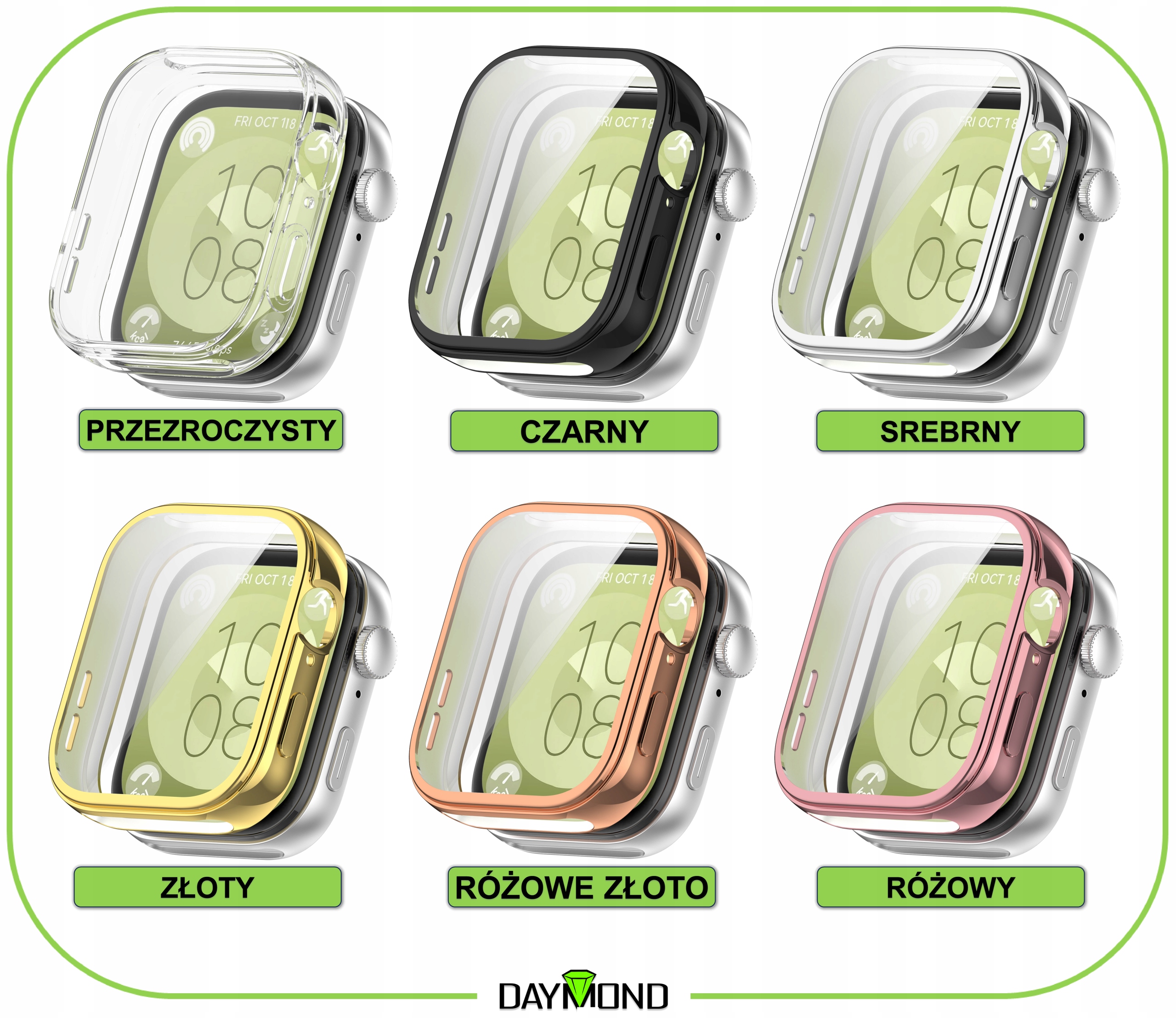 ETUI OCHRONNE 2w1 CASE DO HUAWEI WATCH FIT 3 |6 KOLORÓW | WYSOKA JAKOŚĆ Marka Bizon