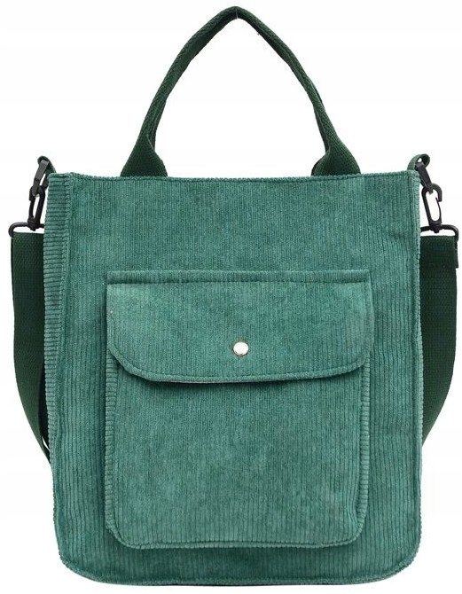 Torba Sztruks torebka SHOPPER Pojemna miejska XL Styl miejski