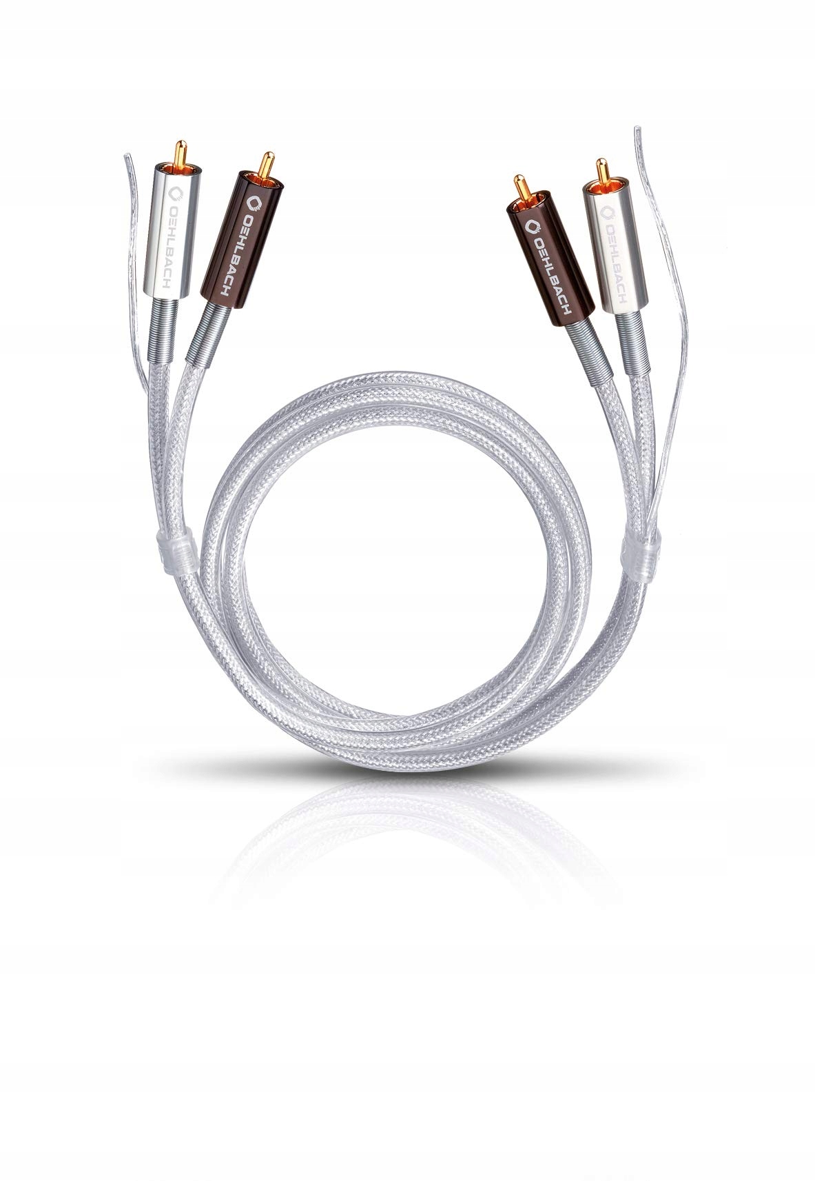OEHLBACH 2601 kabel audio 1 m 2 x RCA Biały