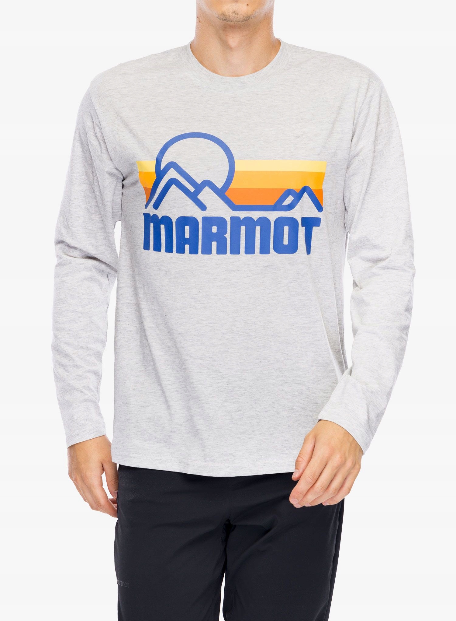 Bluza bez kaptura Marmot Coastal Tee Ls light grey heather XL