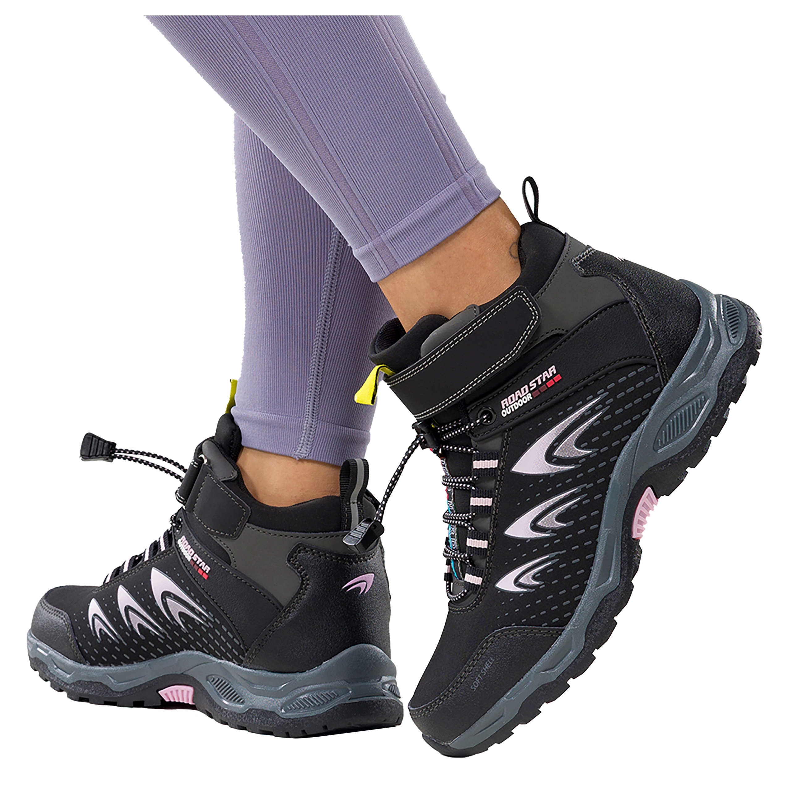 Sportovní dámské Trekingové boty Prodyšné Softshell Lehké Pohodlné r 37