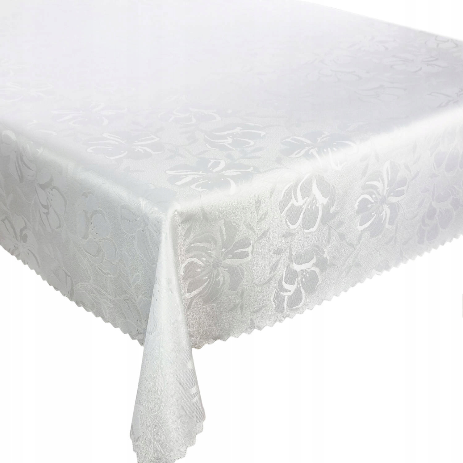 

Obrus Plamoodporny Biały Kwiaty 100x100 cm