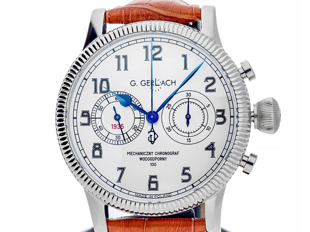 Zegarek męski G. Gerlach Piłsudski Automatyczny Chronograf 43 mm