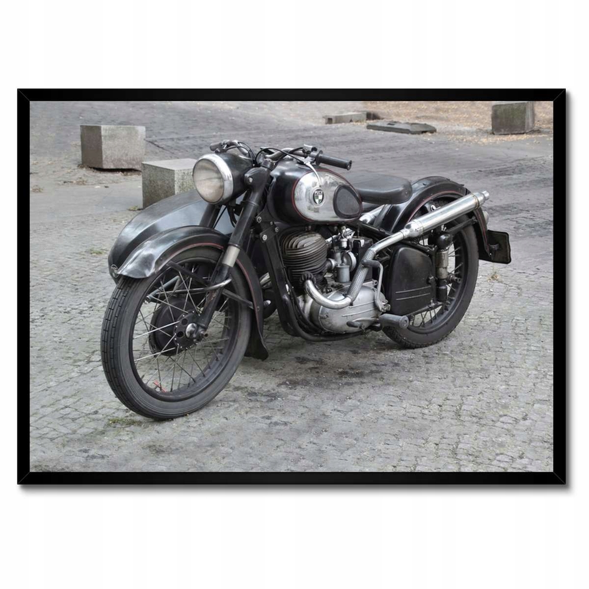 Plakáty v rámu 70x50 Klasický motocyklový motor