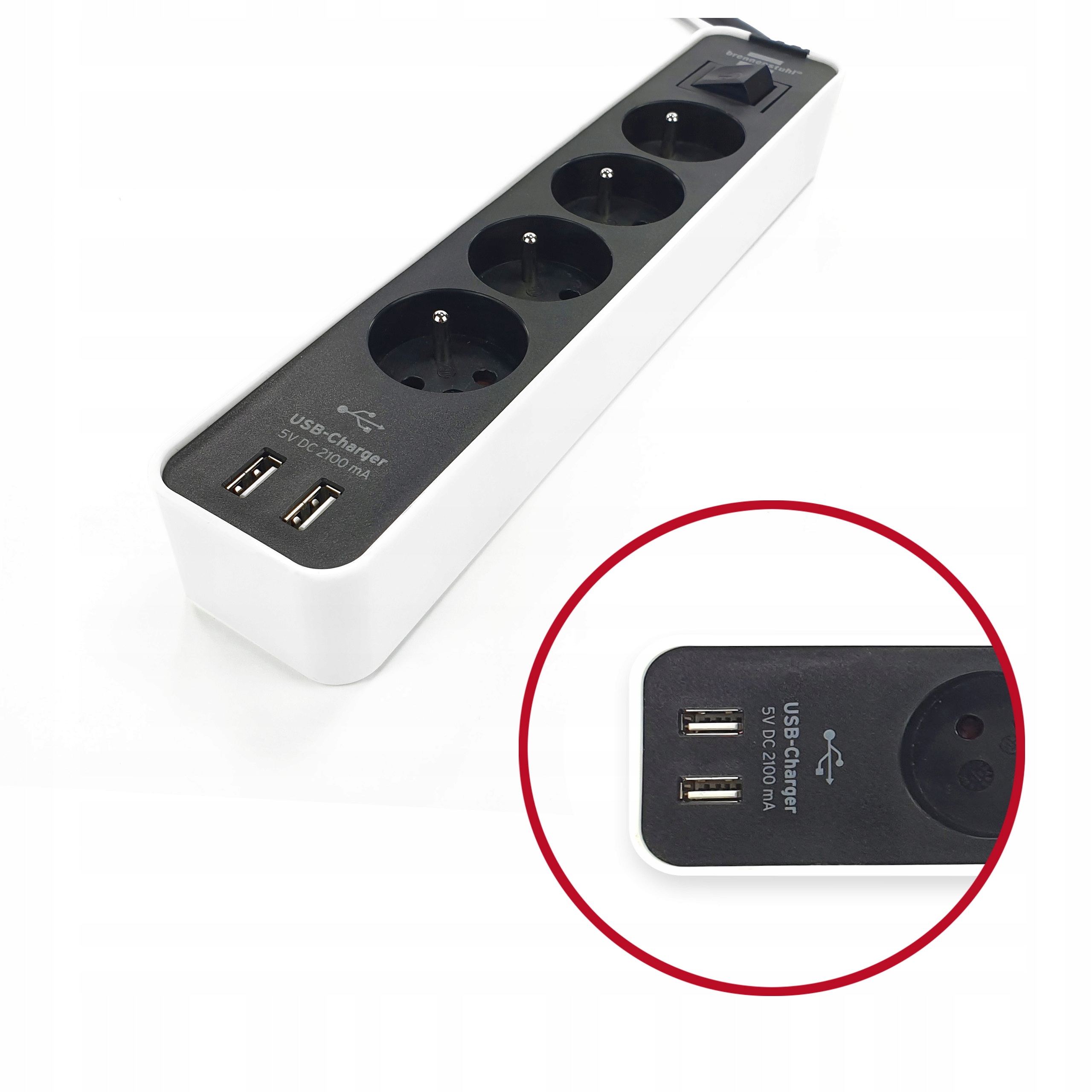 

Listwa zasilająca Ecolor 4 gniazda z ladowarka Usb