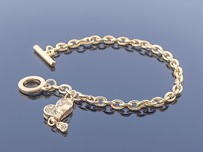 

Złota bransoletka Charms 14k