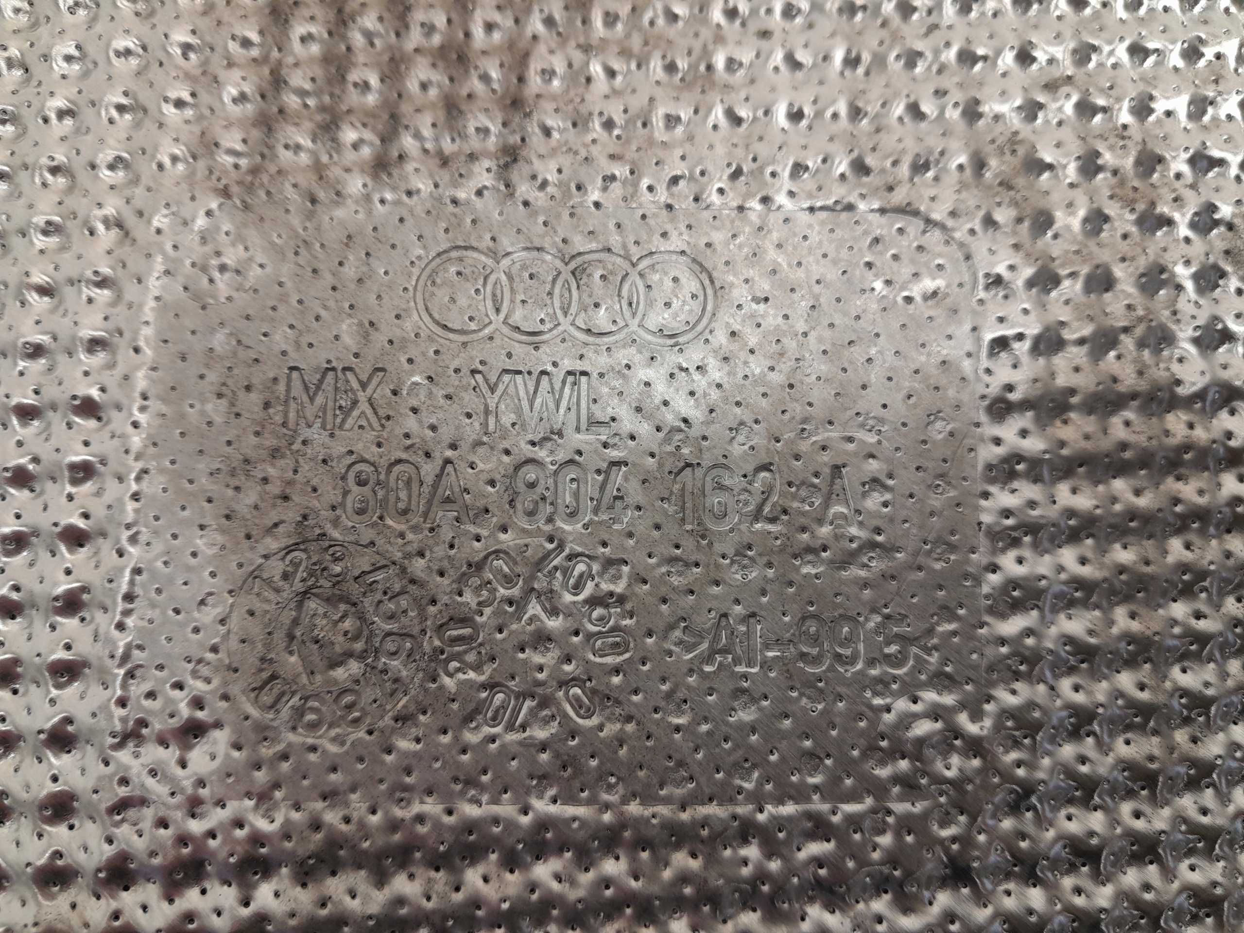 AUDI Q5 80A kryt TERMICZNA výfuku 80A804162A