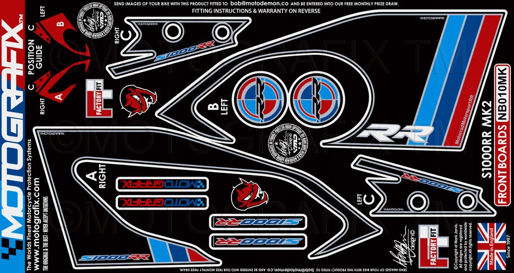 

Okleina Przednia Bmw S1000RR 2015-2016