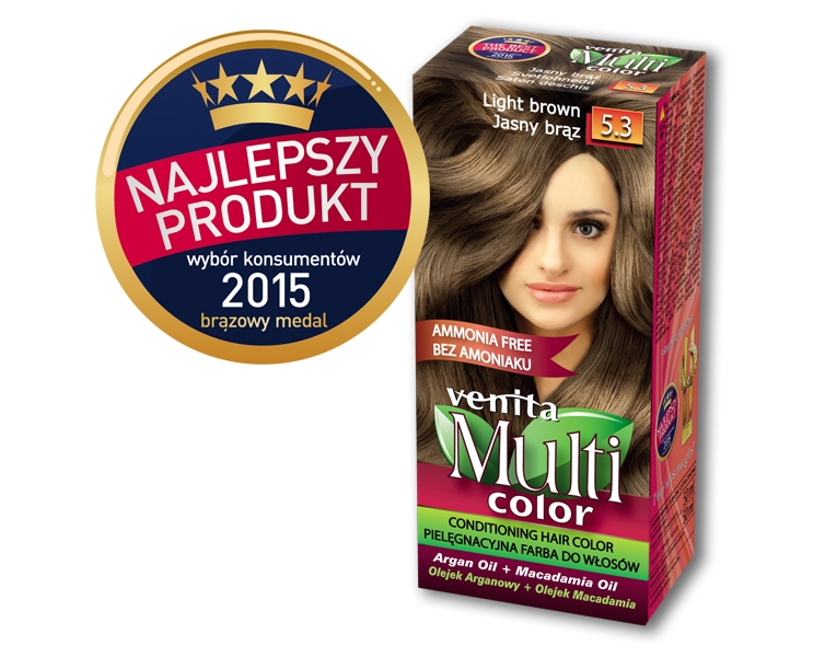 

Venita Multi Color bez amoniaku 5.3 Jasny Brąz