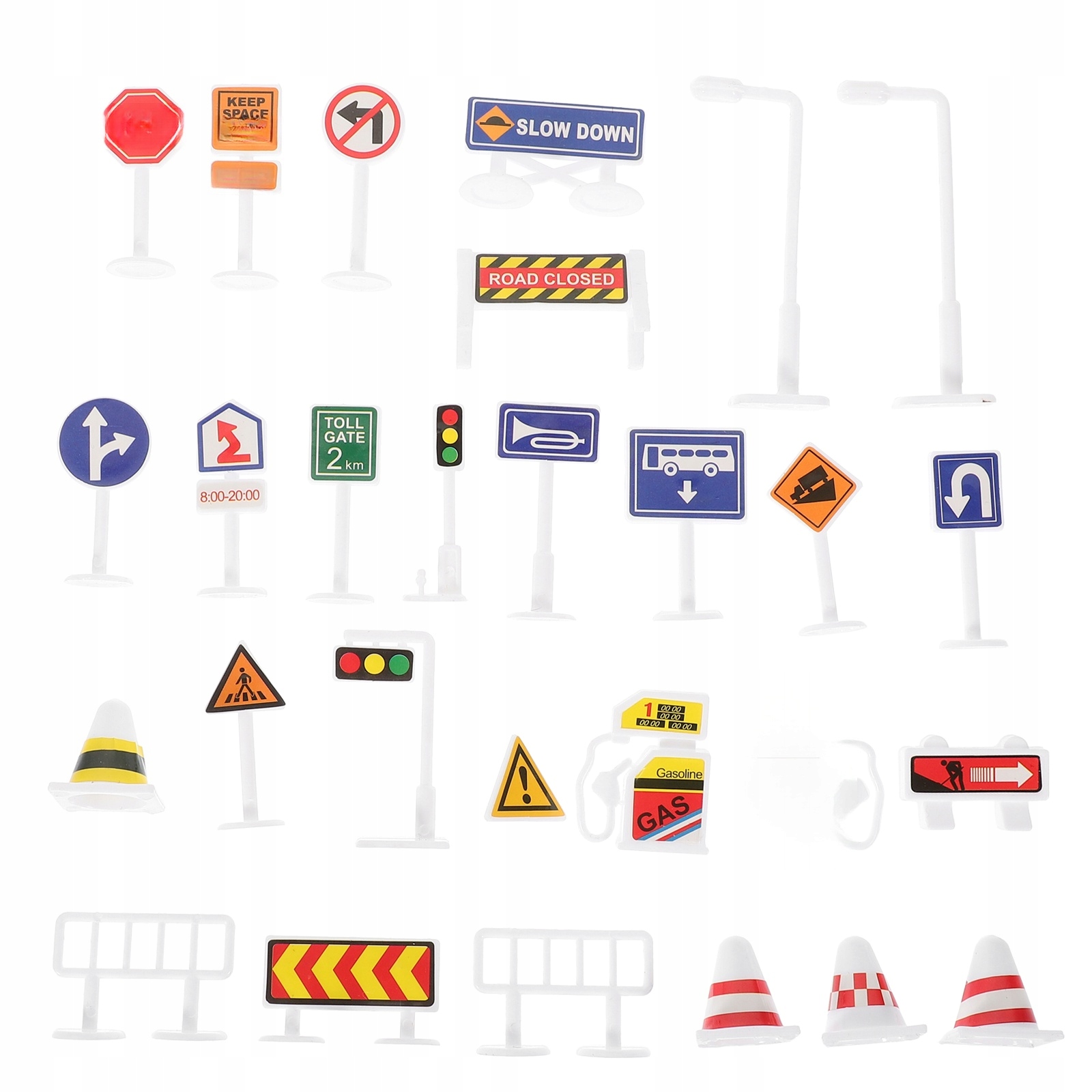 MINI ZNAKI DROGOWE MODELE ZABAWKI PACHOŁKI DZIECIĘCE