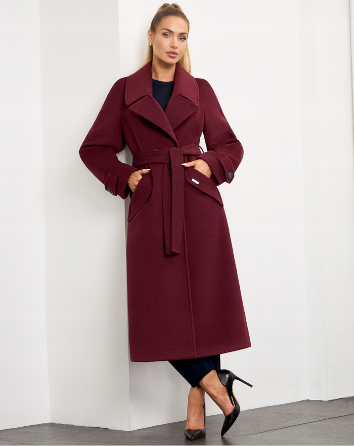 Podzimní a zimní kabát Zartex Tessa Wino 40 AW25