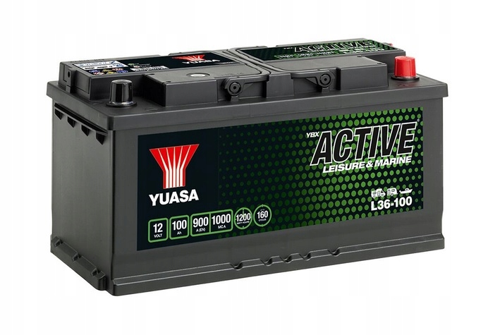Akumulator 100Ah 900A YUASA L36-100 Leisure Line