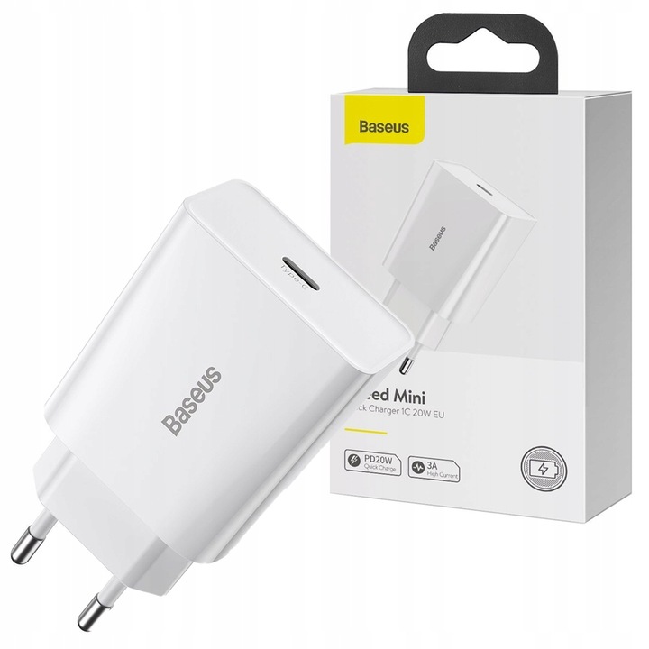 

Baseus Ładowarka Sieciowa Usb-c 3.0 20W Uniwersal