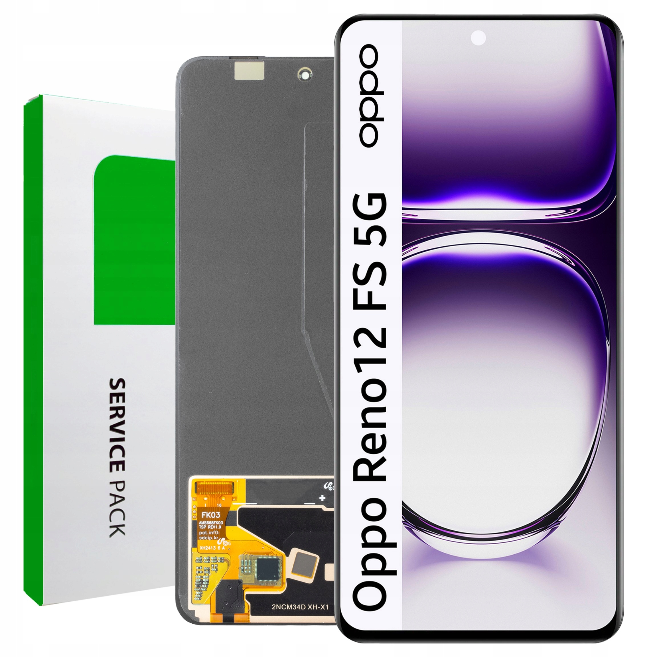 LCD displej Oppo Reno 12FS 5G Service Pack Obrazovka Originál Zila