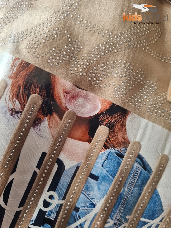 Welurowa tunika VALENTINES uszy królik 98/104 beż Rozmiar 98